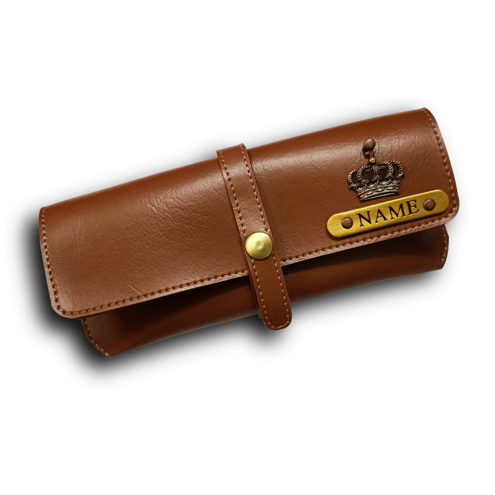 Personalized Sunglass Cover - Light Brown