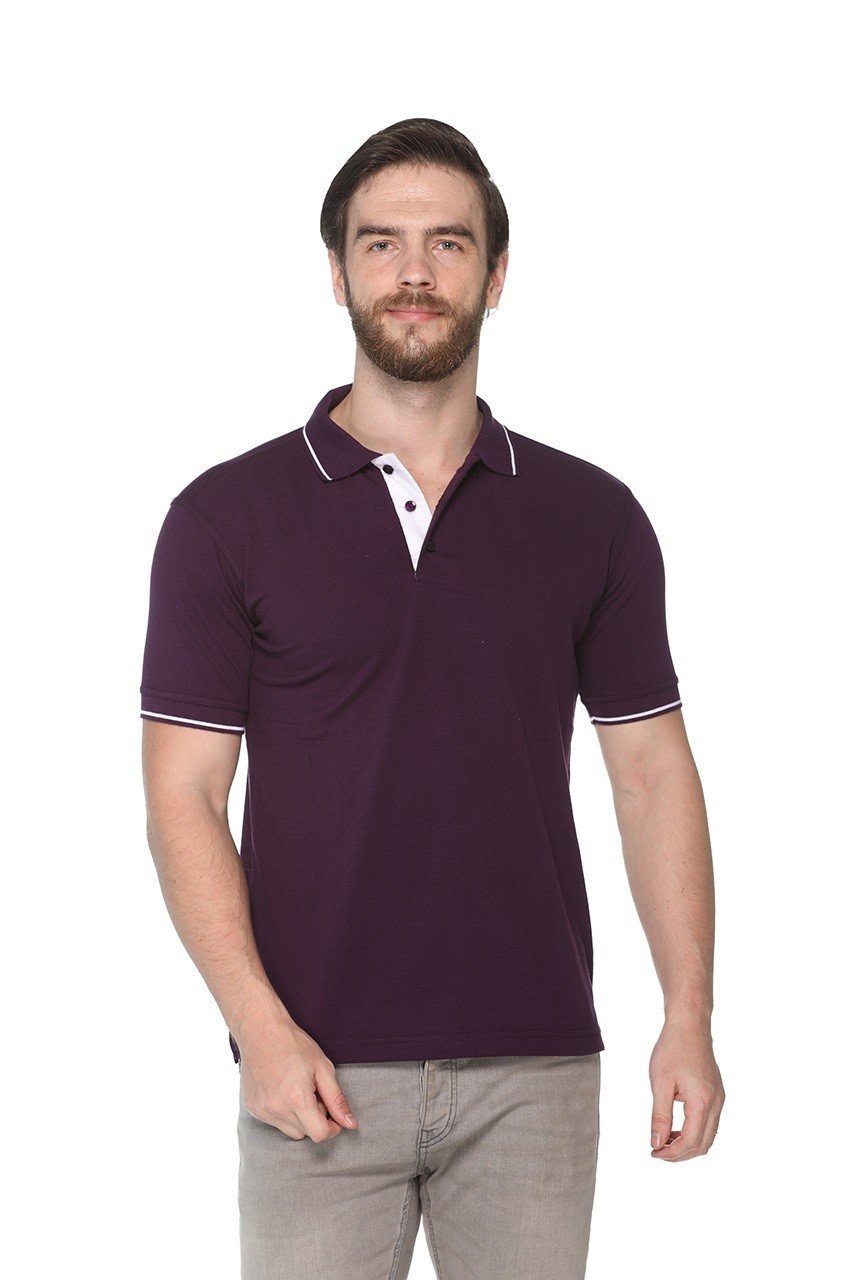 Pikmee Highline Single Tipped Coffee Polo T-shirt