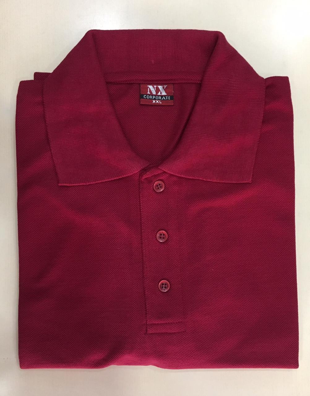 Corporate Polo neck T-Shirt - Maroon