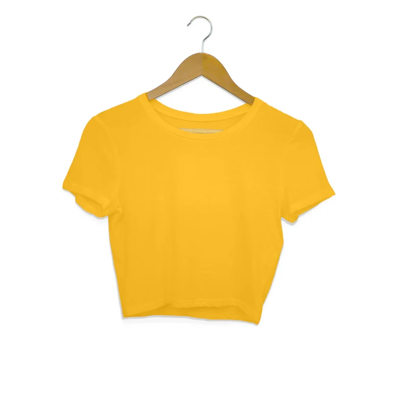 Women's Crop Top Manufacturer - Yellow