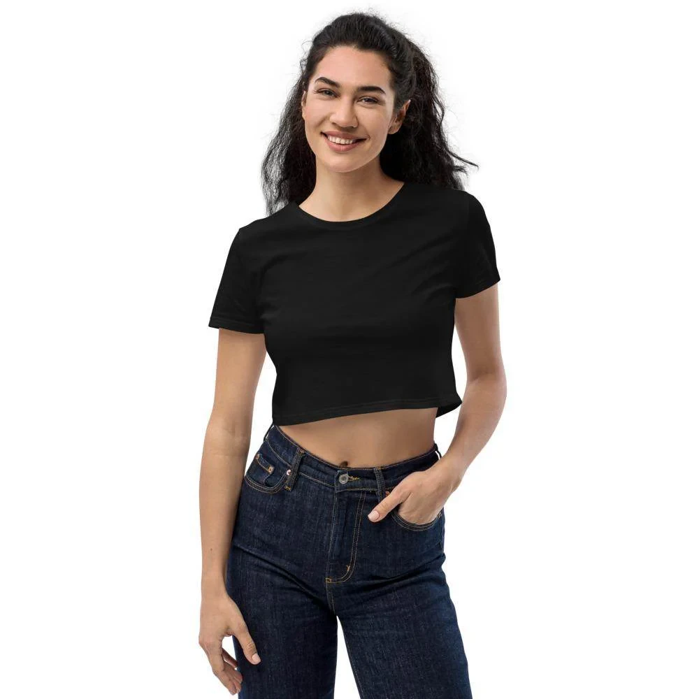 Women's Crop Top Manufacturer - Black