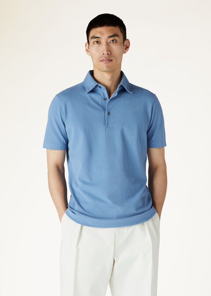 Sky Blue Polo T-Shirt – Cotton PQ