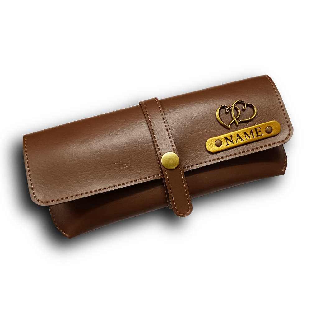 Personalized Sunglass Cover - Dark Brown